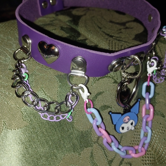 Edgy Purple Kuromi Choker - Picture 6 of 11